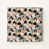 スカンジナビアスタイルマウンテンパターン ノートブック (裏面)