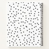 スカンジナビアスタイル三角形パターン ノートブック (裏面)