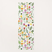 スカンジナビアスタイル動植物パターン ヨガマット (正面)