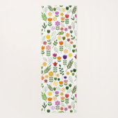 スカンジナビアスタイル動植物パターン ヨガマット (裏面)
