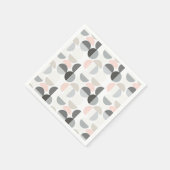 スカンジナビアスタイル半円模様 スタンダードカクテルナプキン (角)