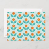 スカンジナビアスタイル幾何学模様 シーズンポストカード (正面/裏面)