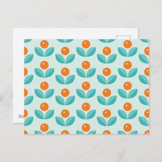 スカンジナビアスタイル幾何学模様 シーズンポストカード (正面/裏面)