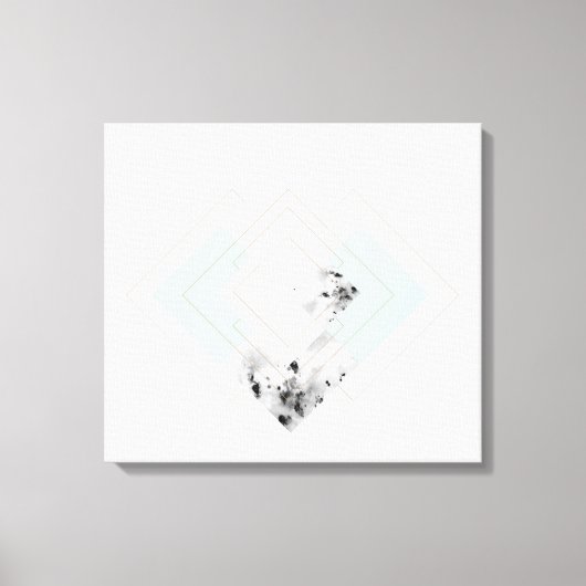 スカンジナビアスタイル概要デザイン キャンバスプリント (正面)