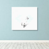 スカンジナビアスタイル概要デザイン キャンバスプリント (インサイチュ (ウッドフロア))