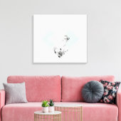 スカンジナビアスタイル概要デザイン キャンバスプリント (インサイチュ (リビング))