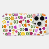 スカンジナビアスタイル花ビッグパターン Case-Mate iPhoneケース (裏面 (横))