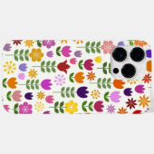 スカンジナビアスタイル花ビッグパターン Case-Mate iPhoneケース (裏面 (横))