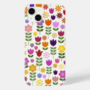 スカンジナビアスタイル花ビッグパターン Case-Mate iPhone 14 PLUSケース