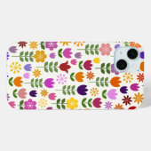 スカンジナビアスタイル花ビッグパターン Case-Mate iPhoneケース (裏面 (横))