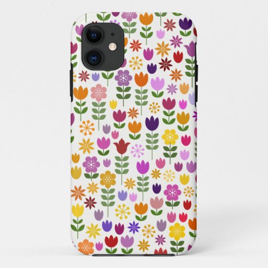 スカンジナビアスタイル花柄 Case-Mate iPhoneケース (裏面)