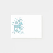 スカンジナビアダラホースティール（緑がかった色）ポストイットノート ポストイット (正面)