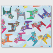 スカンジナビアダラホースラッピング紙 ラッピングペーパー (フラット)