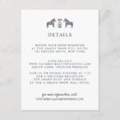 スカンジナビアダラホース結婚ズゲスト詳細 エンクロージャーカード (正面)