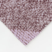 スカンジナビアティール(緑がかった色)ピンクプレッドモノグラム名 フリースブランケット (角)