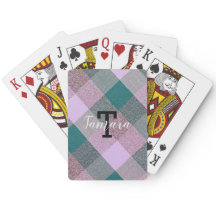 スカンジナビアティール（緑がかった色）ピンクプレモノグラムのイド名