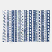 スカンジナビアディアホリデイプリント キッチンタオル (横)