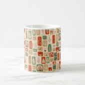 スカンジナビアデザインのタ葉イルと抽象芸術。P コーヒーマグカップ (中央)