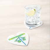 スカンジナビアデザインパーソナライズされた、Glad midsommar ペーパーコースター (インサイチュ)