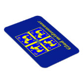 スカンジナビアデザインパーソナライズされた、Glad midsommar マグネット (右側)