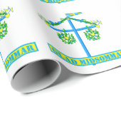 スカンジナビアデザインパーソナライズされた、Glad midsommar ラッピングペーパー (ロールコーナー)