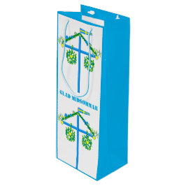 スカンジナビアデザインパーソナライズされた、Glad midsommar ワインギフトバッグ