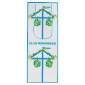 スカンジナビアデザインパーソナライズされた、Glad midsommar ワインギフトバッグ (正面)