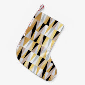 スカンジナビアデザイン三角形のシームレスパターンvin スモールクリスマスストッキング (正面 (吊り時))