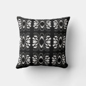 スカンジナビアデザイン白黒しゃれている クッション (裏面)