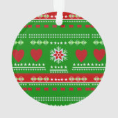 スカンジナビアデザイン、カントリースタイル オーナメント (裏面)