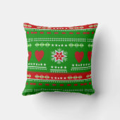 スカンジナビアデザイン、カントリースタイル クッション (裏面)