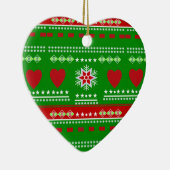 スカンジナビアデザイン、カントリースタイル セラミックオーナメント (右)