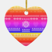 スカンジナビアデザイン、カントリースタイル セラミックオーナメント (正面)