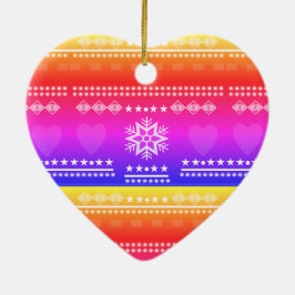 スカンジナビアデザイン、カントリースタイル セラミックオーナメント