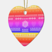 スカンジナビアデザイン、カントリースタイル セラミックオーナメント (左)