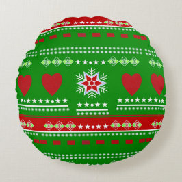 スカンジナビアデザイン、カントリースタイル ラウンドクッション