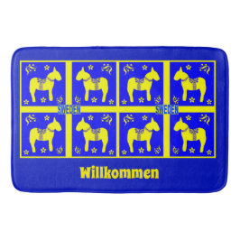 スカンジナビアデザイン，スウェーデンホース，パーソナライズ， バスマット