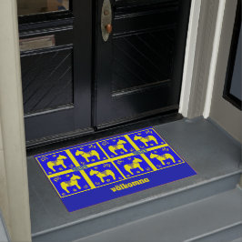 スカンジナビアデザイン，スウェーデン馬，個人用， ドアマット