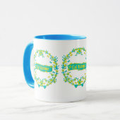 スカンジナビアデザイン、Glad midsommar マグカップ (正面左)