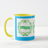 スカンジナビアデザイン、Glad midsommar マグカップ (左)