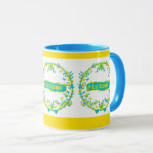 スカンジナビアデザイン、Glad midsommar マグカップ (正面右)