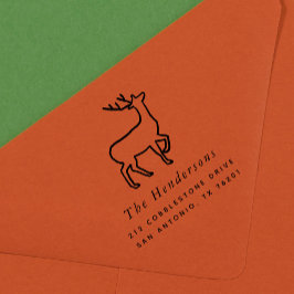 スカンジナビアトインデアイラストレーション差出人住所 セルフインキングスタンプ