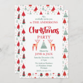 スカンジナビアトナカイフェスティバルツリークリスマスパーティー 招待状 (正面/裏面)