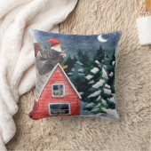 スカンジナビアトムテンクリスマス格言水彩 クッション (ブランケット)