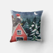 スカンジナビアトムテンクリスマス格言水彩 クッション (裏面)