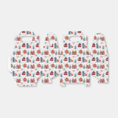 スカンジナビアハウスフォークアートパターン フェイバーボックス (折り畳みなし)