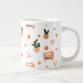 スカンジナビアハウスTVシームレスパターン ジャンボコーヒーマグカップ (右)