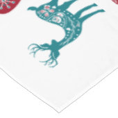 スカンジナビアハートトナイダボーブルメリークリスマス テーブルクロス (アングル)