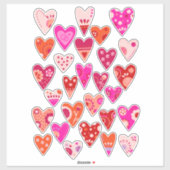 スカンジナビアハート シール (シート)