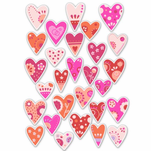 スカンジナビアハート シール (正面)